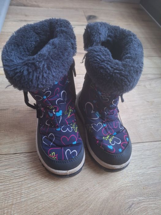 Dziewczęce zimowe buty śniegowce wodoodporny 23