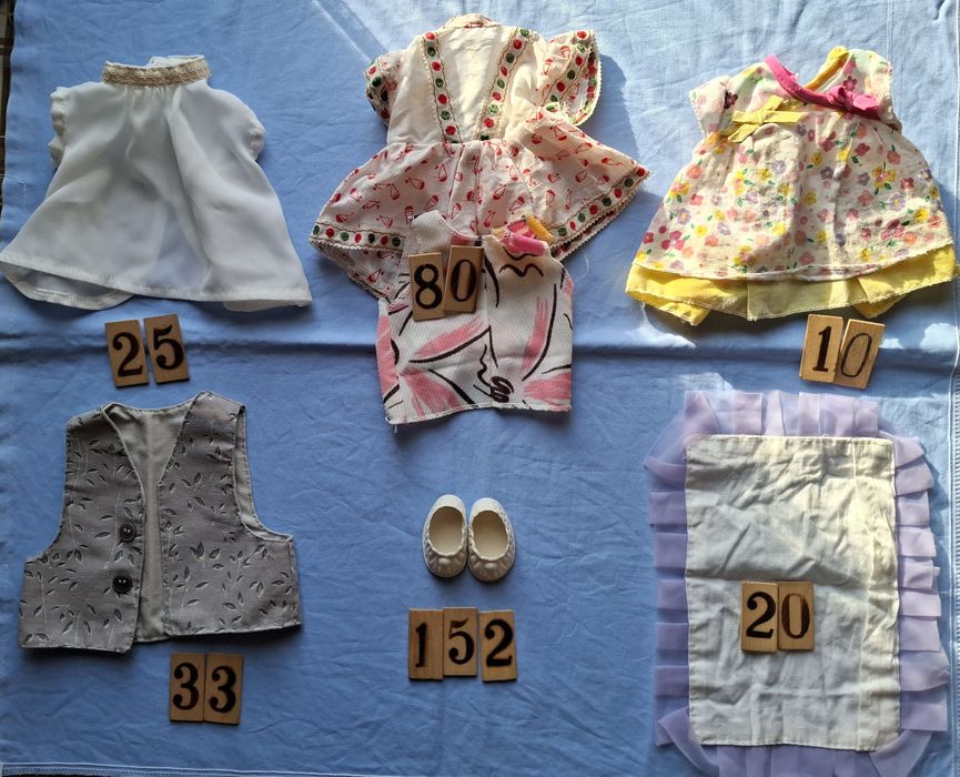 Одежда для кукол СССР, ГДР: платье, обувь, пальто, куртка, юбка