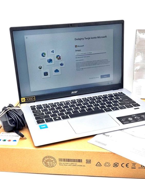 Laptop Acer Swift 1SF114-34-C5J1 SSD 4/128GB WIN11 14"