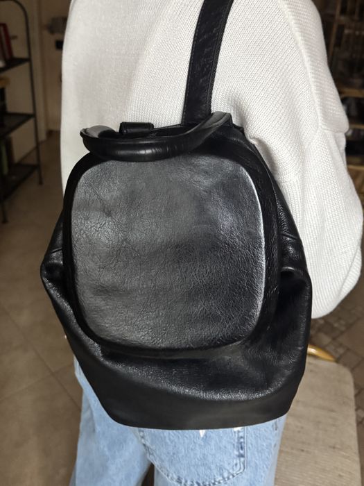 Рюкзак шкіряний чорний