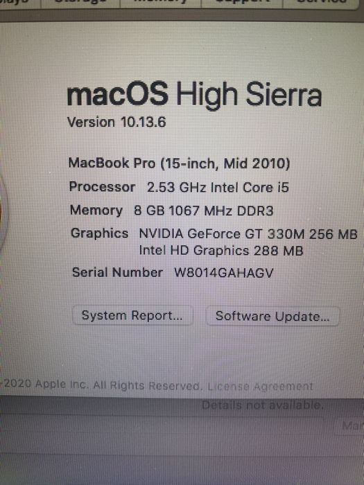 Ноутбук Apple Macbook Pro 2010