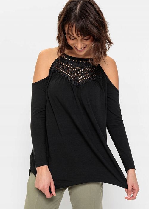AG4352 bluzka odkryte ramiona koronka r.44/46