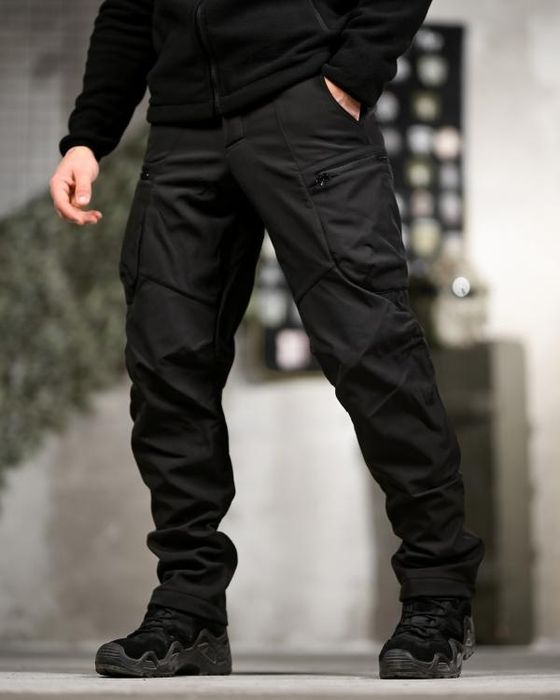 Чорний зимовий військовий комплект Зимовий тактичний костюм 5в1 чорний