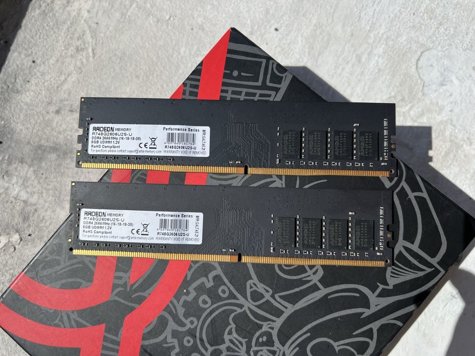 Оперативна памʼять ddr4 16 gb 2666MHz Amd 2x8
