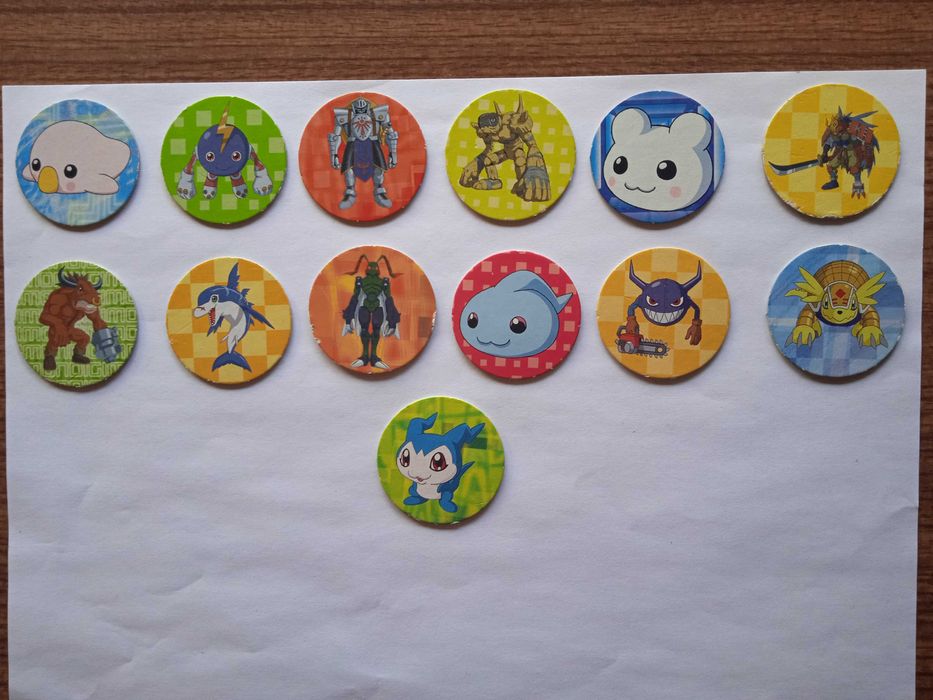 Tazos Digimon Serie 1 e Serie 2