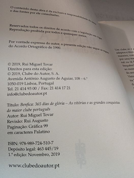 Benfica 365 dias de Glória