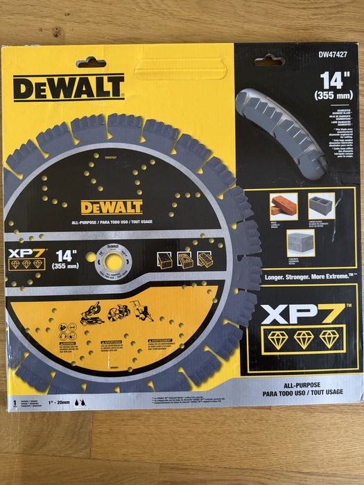 Оригінал! Алмазний диск DEWALT DW47427 для будівництва
