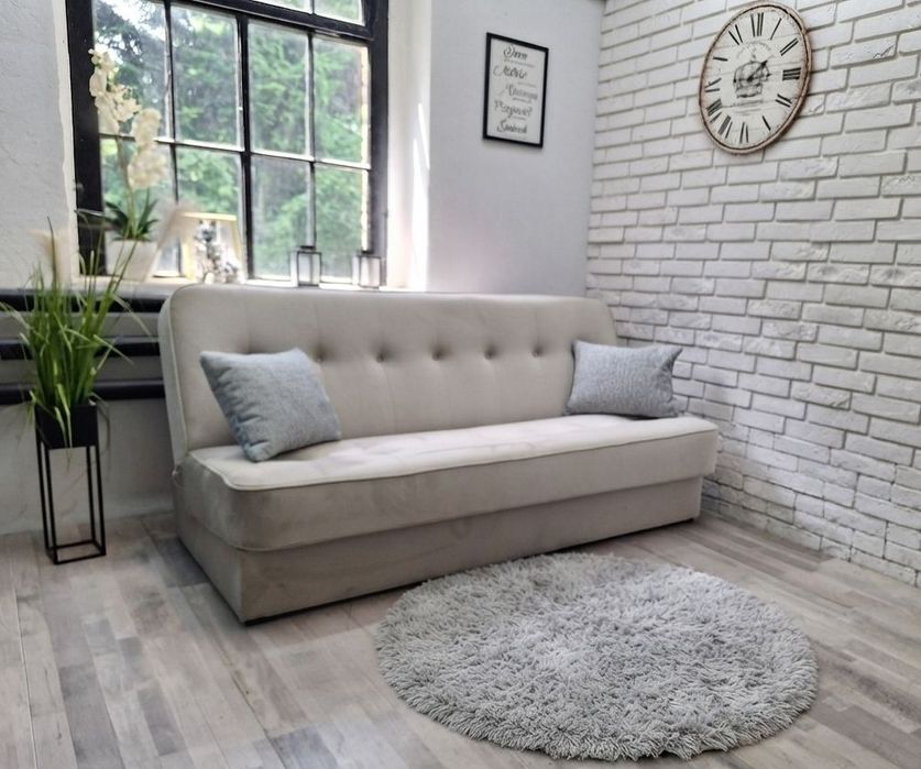 Kanapa sofa rozkładana pojemnik na pościel Wyprzedaż