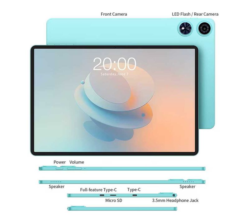 Tablet Teclast P50 Ai nowy 6+10GB RAM 128GB ROM A15 11" Allwinner A733