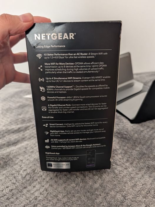 Роутер WiFi 6 NETGEAR Nighthawk AX6000 RAX80
