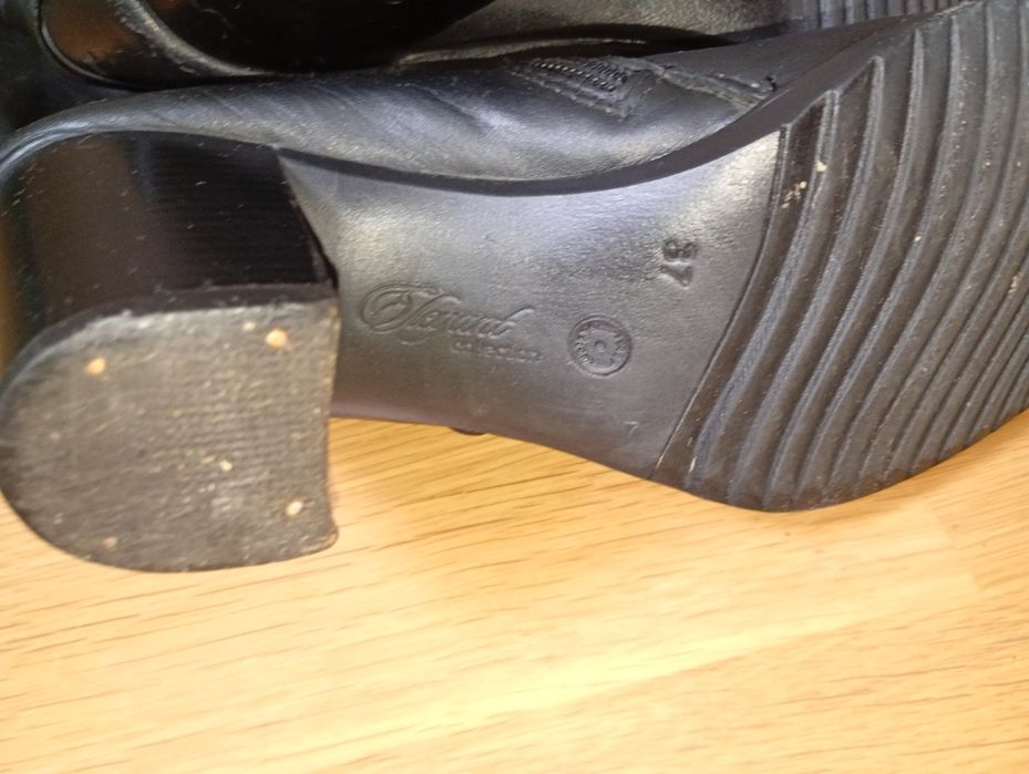 Чоботи шкіряні зимові 37 р.