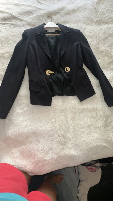 Blazer preto.  Versace