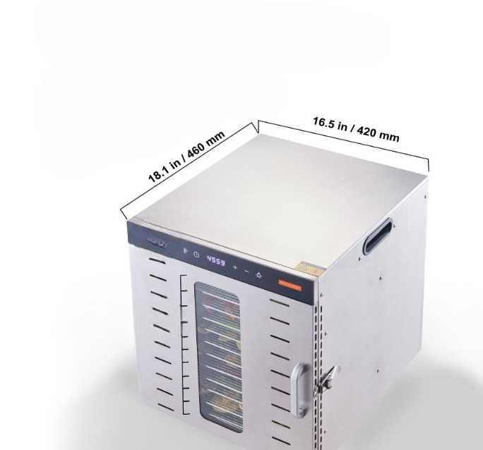 Suszarka do Żywności 1000W ze Stali Nierdzewnej