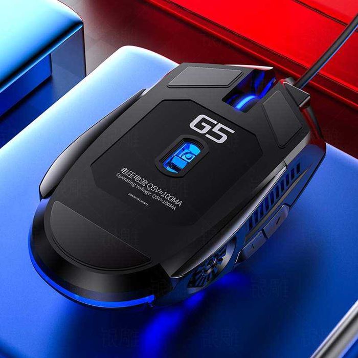 Мышь проводная G5 игровая 6D RGB Aigo USB мышка новая КАЧЕСТВО