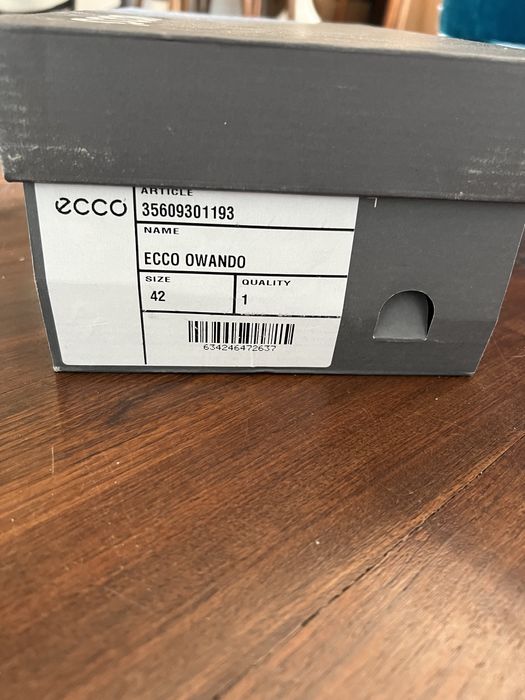 Piękne baleriny Ecco 42 turkus