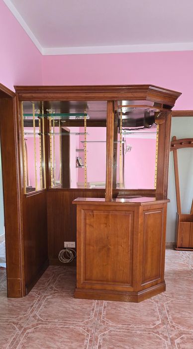 Móvel Bar de Canto Madeira