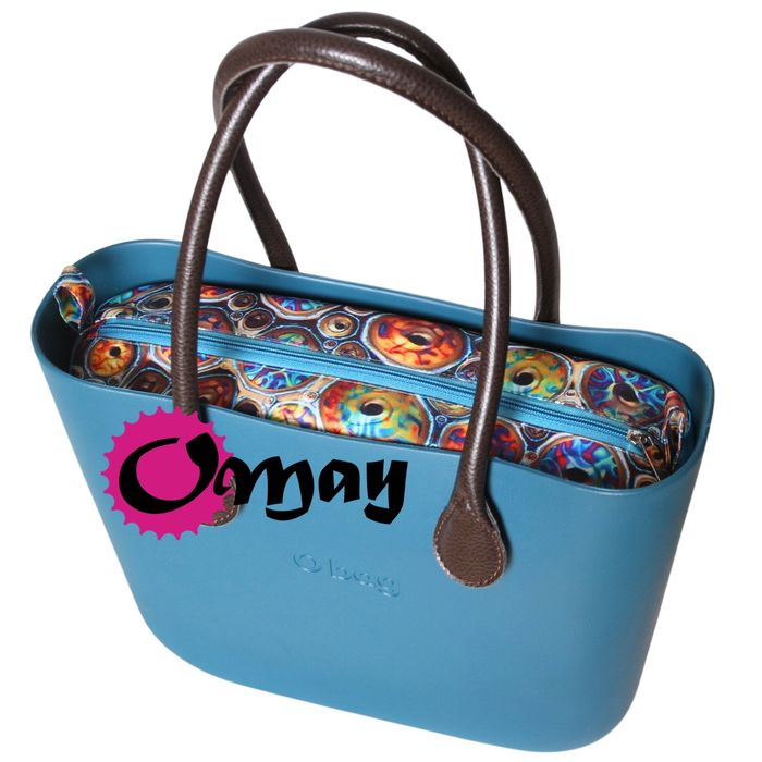 Niebieski organizer do OBAG STANDARD donutsy morski 2 kieszenie OMAY