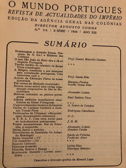 Gomes da Costa/ Moçambique 1917/1918/ Mundo Português