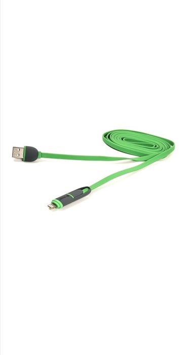 Кабель POWER PLANT 2 метра USB Micro-USB Lightning