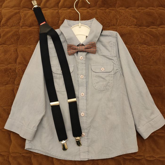 Підтяжки, метелик, сорочка на 1-2 р.