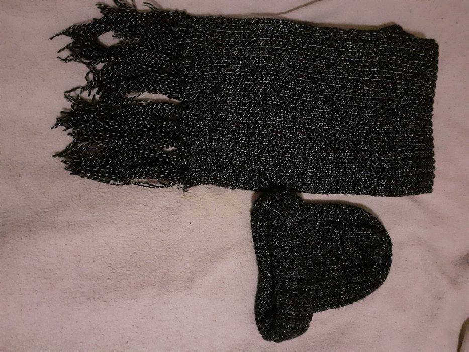 Шапка с шарфом, акрил