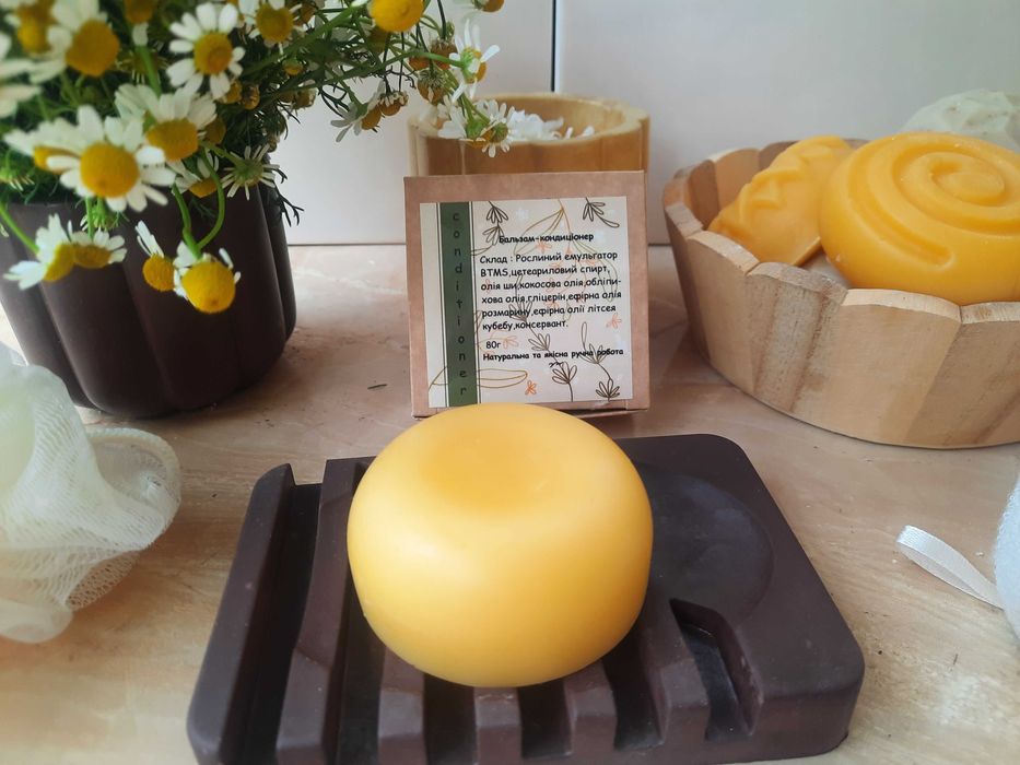 Бальзам-Кондиціонер для волосся  твердий ручної роботи 80 грам
