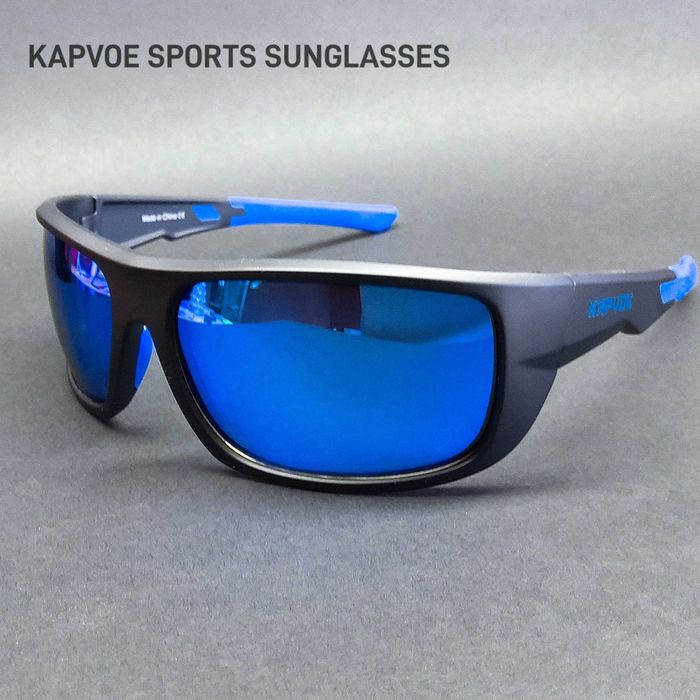 OKULARY PRZECIWSŁONECZNE. Polaryzacyjne. Dark Blue/Black. Sportowe
