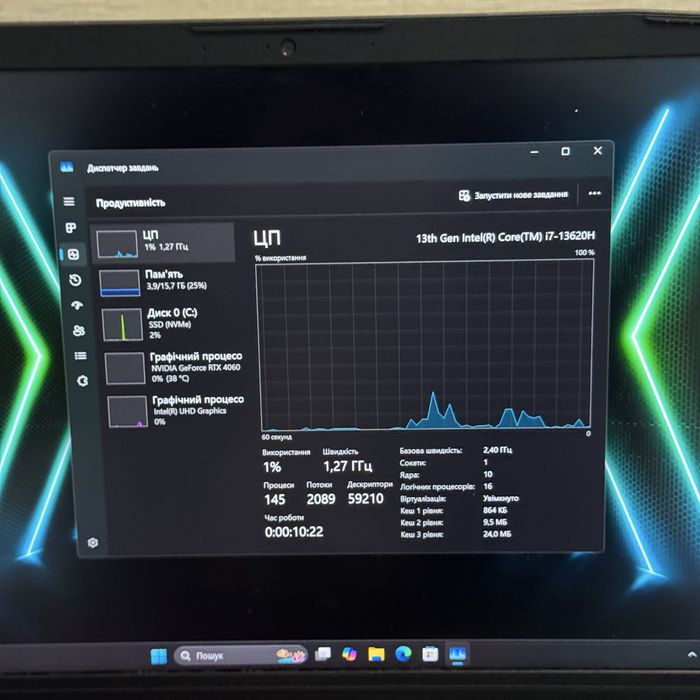 Ігровий ноутбук MSI i7 13620, Rtx 4060, 165Hz