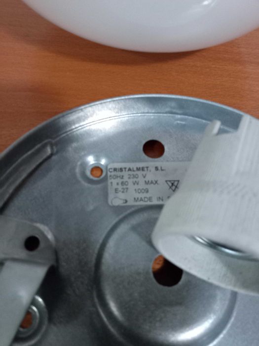 Conjunto de 2 Candeeiros de teto redondos opala Vituber 20 cm