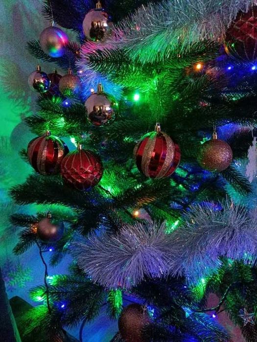 BOMBKI na Choinkę Czerwone Odcienie GOLD 30szt ZDOBIONE 8cm NIETŁUKĄCE