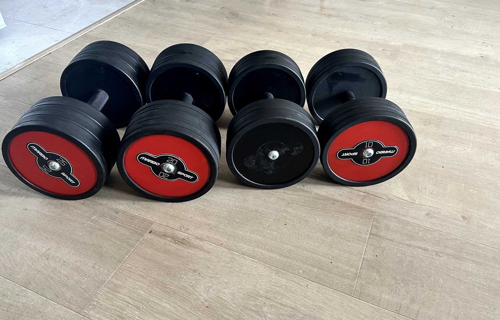 Hantle Stałe Gumowane Marbo Sport (Zestaw)