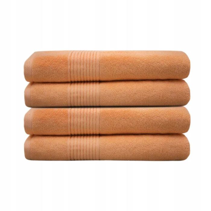 Ręcznik frotte bawełniany 500 g GRUBY 70x140 pomarańczowy