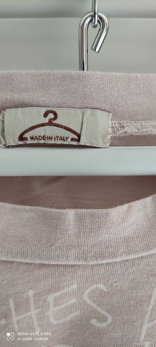 koszulka bluzka made in italy rozm. S brudny róż