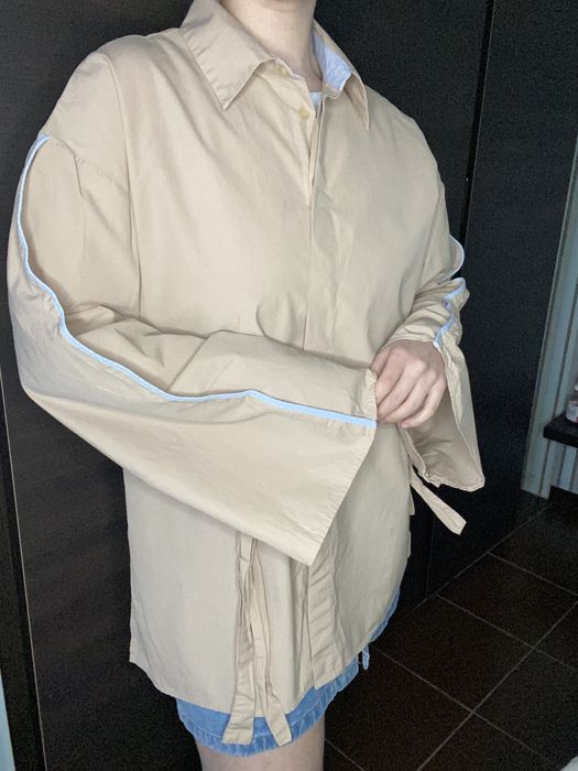 сорочка zara із завʼязками