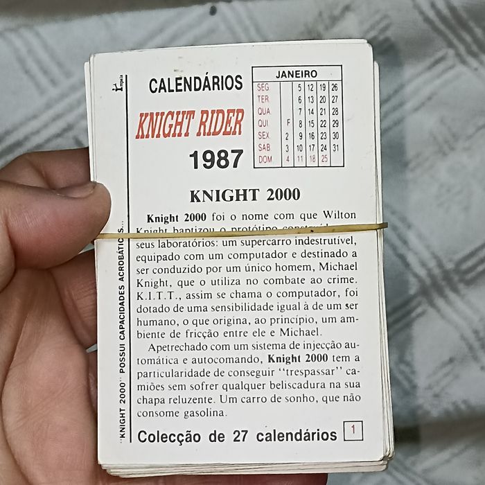 KITT Knight rider calendários completos