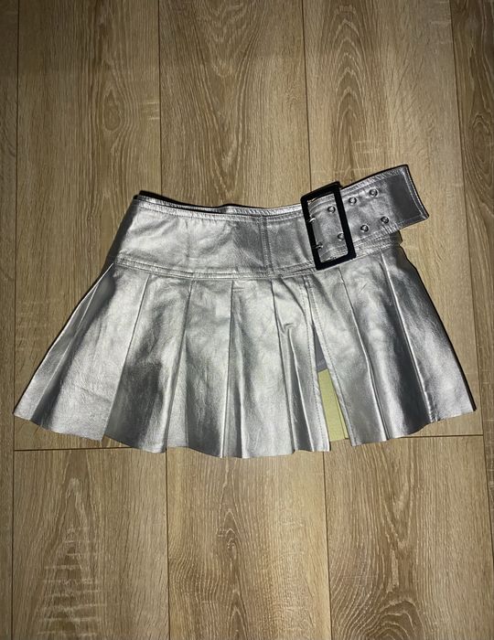 спідниця y2k серебраная юбка archive swag
