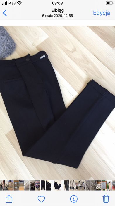 Eleganckie spodnie damskie Simple r. S