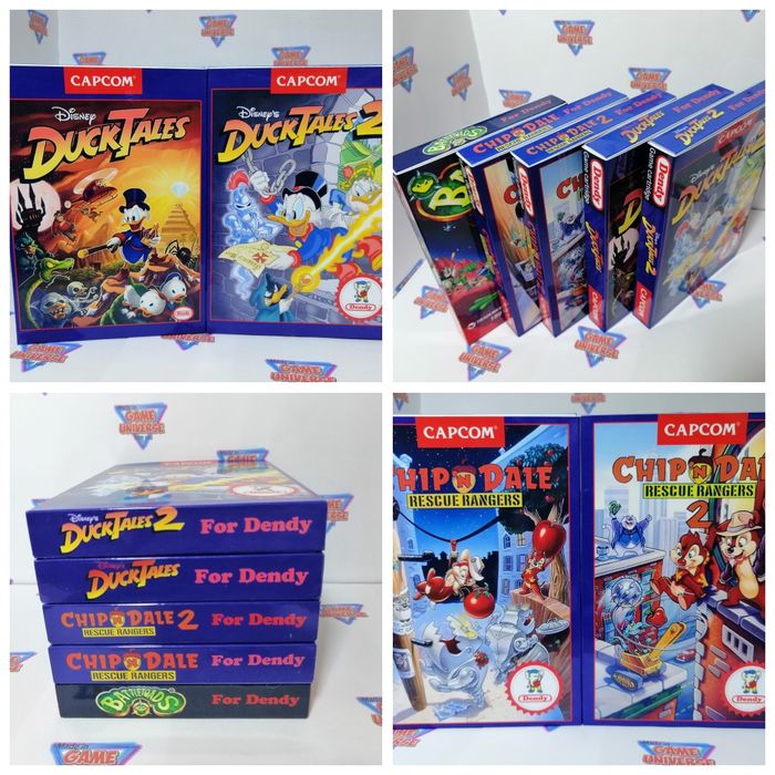 Коробка для картриджа  Утиные истории. Dendy