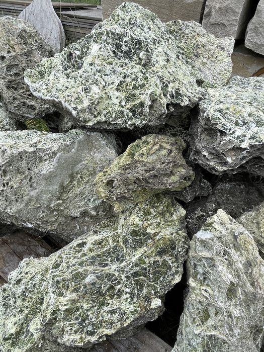 Kamień do Akwarium Wapień Zielony Green Spaghetti Malawi Tanganika