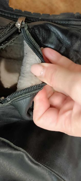 Шкіряні чоботи 40 розмір,27 см