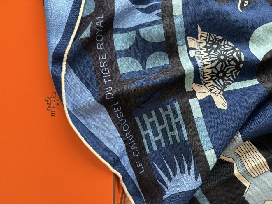 Hermes chusta kaszmir/jedwab