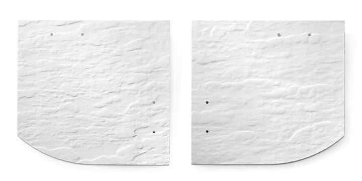 Płytka STRUKTONIT łupek 20x20 biały lewy i prawy