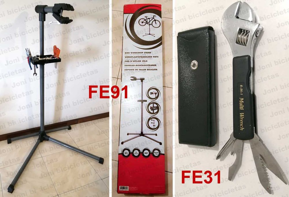 Suportes p/ manutenção / reparação / restauro de bicicleta