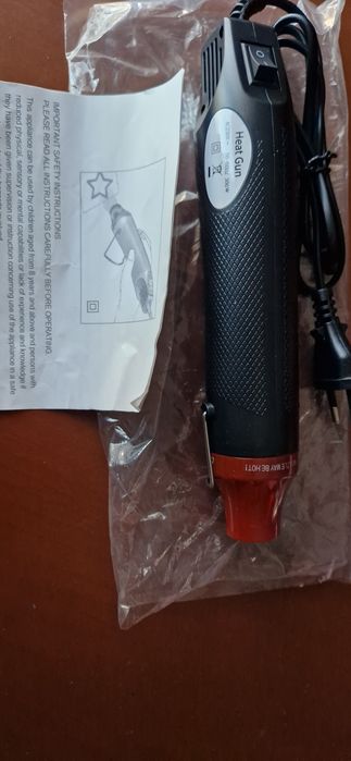 Pistola de calor 220v, ferramenta elétrica, 300w temperatura com supor