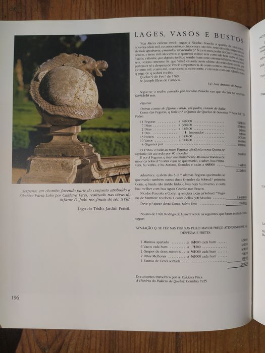 Livro Tratado dos Jardins em Portugal