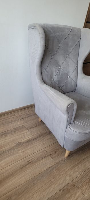 Fotel uszak + podnóżek