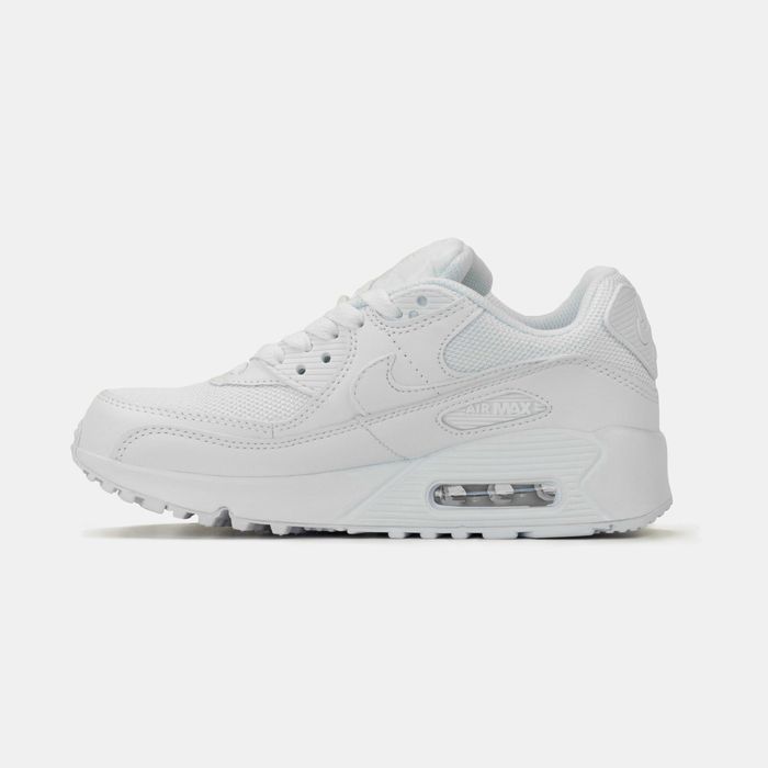 Женские кроссовки Nike Air Max 90 "White" #art1084. Размеры 36-40