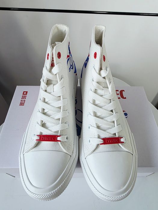 Nowe unikatowe białe trampki Big Star Żywiec Męskie granie rozmiar 38