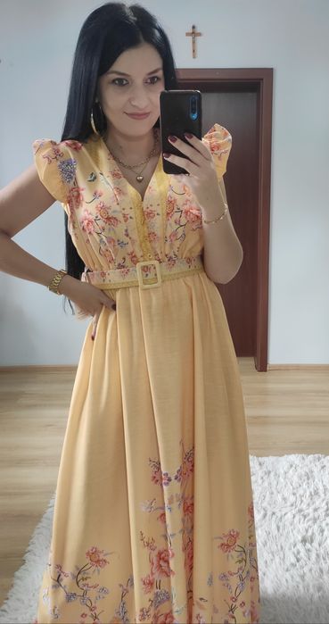 Sukienka długa maxi wesele impreza chrzciny komunia