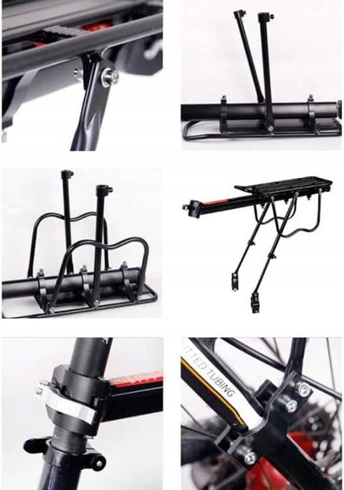 Suporte de bagagem traseiro universal - bicicletas - 30 kg - Como novo